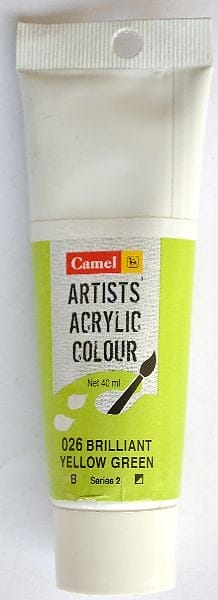 Camel Artist Acrylic Colour 40ml Tube - Brilliant Yellow Green