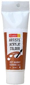 Camel Artist Acrylic Colour 40ml Tube - Burnt Sienna