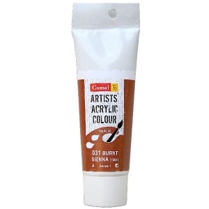 Camel Artist Acrylic Colour 40ml Tube - Burnt Sienna