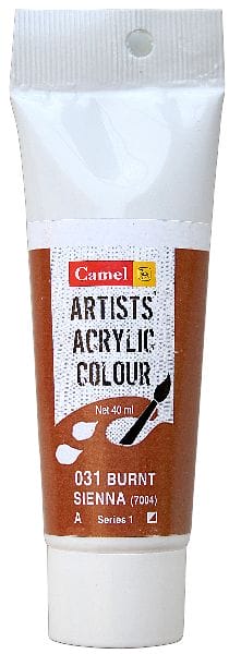 Camel Artist Acrylic Colour 40ml Tube - Burnt Sienna