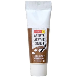 Camel Artist Acrylic Colour 40ml Tube - Burnt Umber