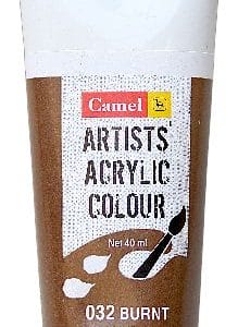 Camel Artist Acrylic Colour 40ml Tube - Burnt Umber