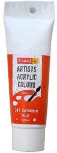 Camel Artist Acrylic Colour 40ml Tube - Cadmium Red