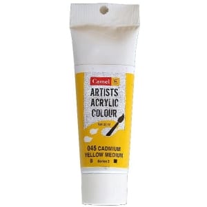Camel Artist Acrylic Colour 40ml Tube - Cadmium Yellow Medium