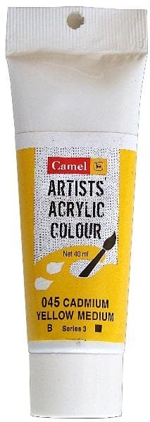 Camel Artist Acrylic Colour 40ml Tube - Cadmium Yellow Medium