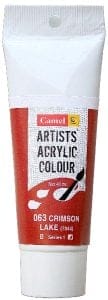 Camel Artist Acrylic Colour 40ml Tube - Crimson Lake