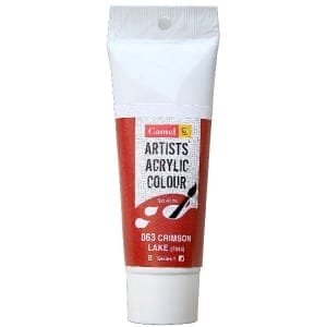 Camel Artist Acrylic Colour 40ml Tube - Crimson Lake