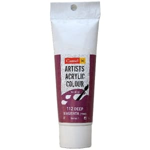 Camel Artist Acrylic Colour 40ml Tube - Deep Magenta