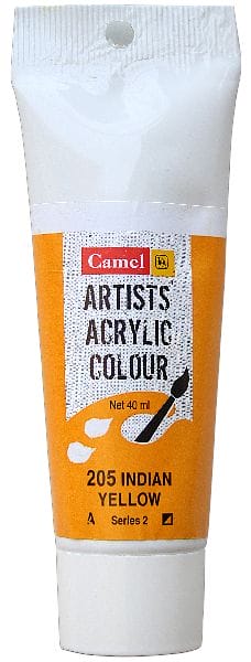 Camel Artist Acrylic Colour 40ml Tube - Indian Yellow