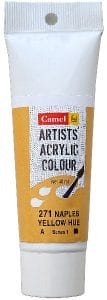 Camel Artist Acrylic Colour 40ml Tube - Naples Yellow Hue