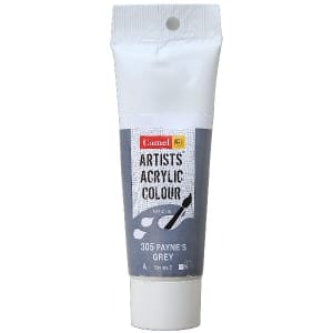 Camel Artist Acrylic Colour 40ml Tube - Paynes Grey