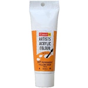 Camel Artist Acrylic Colour 40ml Tube - Permanent Yellow Deep
