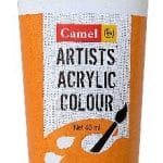 Camel Artist Acrylic Colour 40ml Tube - Permanent Yellow Deep