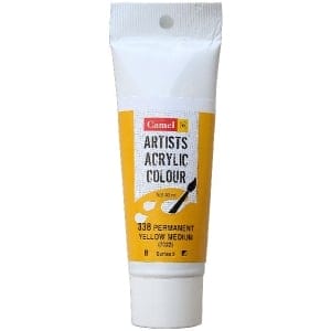 Camel Artist Acrylic Colour 40ml Tube - Permanent Yellow Medium