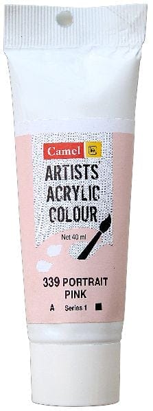 Camel Artist Acrylic Colour 40ml Tube - Portrait Pink caar70263 lrg sr1 portrait pink 40ml tube camlin Camel Artist Acrylic Colour 40ml Tube - Portrait Pink