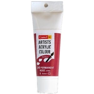 Camel Artist Acrylic Colour 40ml Tube - Permanent Rose