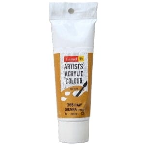 Camel Artist Acrylic Colour 40ml Tube - Raw Sienna
