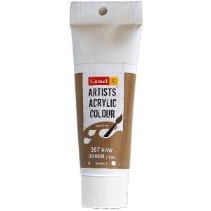 Camel Artist Acrylic Colour 40ml Tube - Raw Umber
