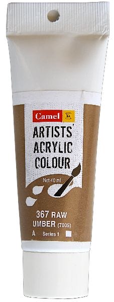 Camel Artist Acrylic Colour 40ml Tube - Raw Umber