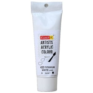 Camel Artist Acrylic Colour 40ml Tube - Titanium White