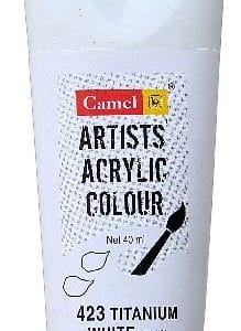 Camel Artist Acrylic Colour 40ml Tube - Titanium White