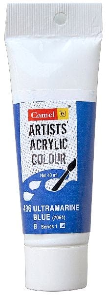 Camel Artist Acrylic Colour 40ml Tube - Ultramarine Blue caar70273 lrg sr1 ultramarine blue 40ml tube camlin Camel Artist Acrylic Colour 40ml Tube - Ultramarine Blue