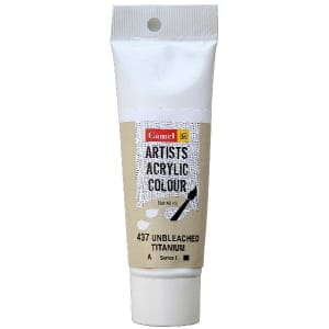 Camel Artist Acrylic Colour 40ml Tube - Unbleached Titanium