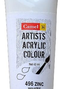 Camel Artist Acrylic Colour 40ml Tube - Zinc White
