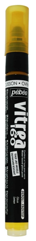 Pebeo Vitrea 160 Frosted Marker - Lemon
