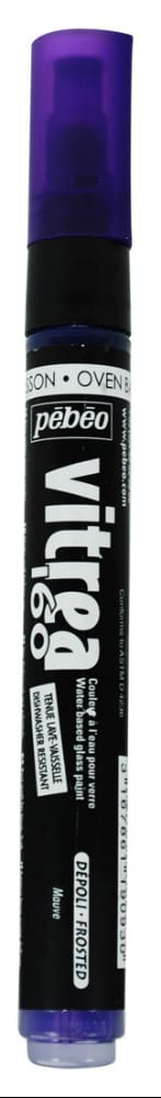 Pebeo Vitrea 160 Frosted Marker - Mauve