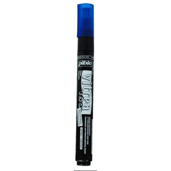 Pebeo Vitrea 160 Frosted Marker - Blue