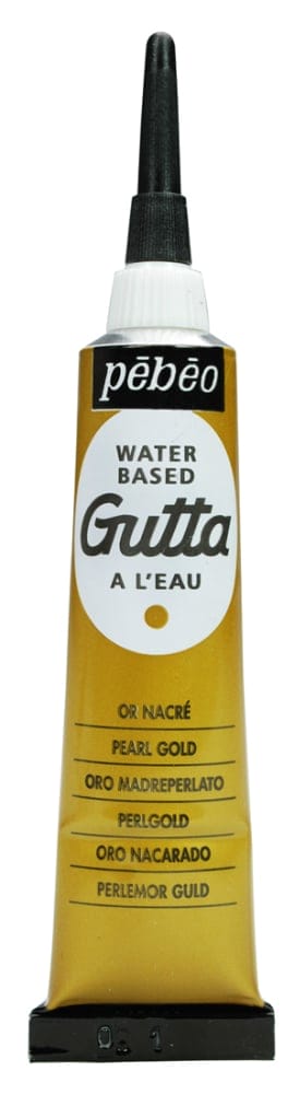 Pebeo Waterbased Gutta 20 ml Tube - Gold 147003 pebeo waterbased gutta 20ml tube gold Pebeo Waterbased Gutta 20 ml Tube - Gold