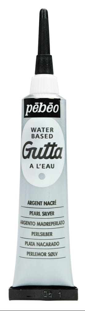 Pebeo Waterbased Gutta 20 ml Tube - Silver 147011 pebeo waterbased gutta 20ml tube silver Pebeo Waterbased Gutta 20 ml Tube - Silver