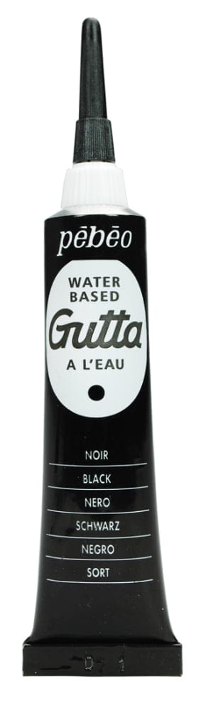 Pebeo Waterbased Gutta 20 ml Tube - Black 147012 pebeowaterbasedgutta 20ml tube black Pebeo Waterbased Gutta 20 ml Tube - Black