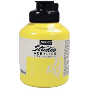 Pebeo Studio Acrylic HV 500ML - Lemon Cadmium Yellow Hue