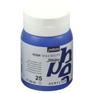 Pebeo Studio Acrylic HV 500ML - Light Ultramarine Blue