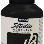 Pebeo Studio Acrylic HV 500ML - Mars Black