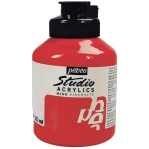 Pebeo Studio Acrylic HV 500ML - Cadmium Red Hue