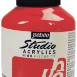 Pebeo Studio Acrylic HV 500ML - Cadmium Red Hue