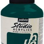 Pebeo Studio Acrylic HV 500ML - Phthalocyanine Emerald