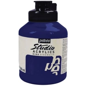 Pebeo Studio Acrylic HV 500ML - Dark Cobalt Violet Hue