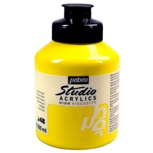 Pebeo Studio Acrylic HV 500ML - Primary Yellow