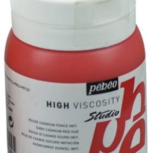 Pebeo Studio Acrylic HV 500ML - Dark Cadmium Red Hue
