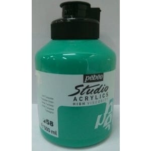 Pebeo Studio Acrylic HV 500ML - Turquoise Green