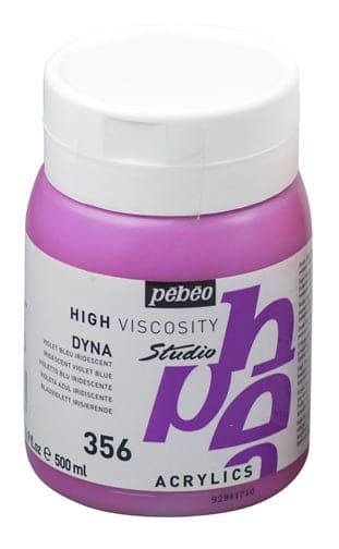 Pebeo Studio Acrylic HV 500ML - Iridescent Violet Blue