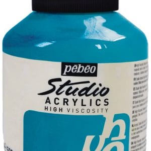 Pebeo Studio Acrylic HV 500ML - Iridescent Blue Green