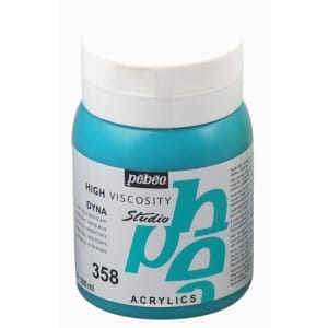Pebeo Studio Acrylic HV 500ML - Iridescent Green Blue