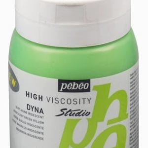 Pebeo Studio Acrylic HV 500ML - Iridescent Green Yellow