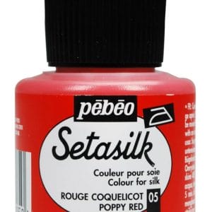 Pebeo Setasilk 45ml - Poppy Red
