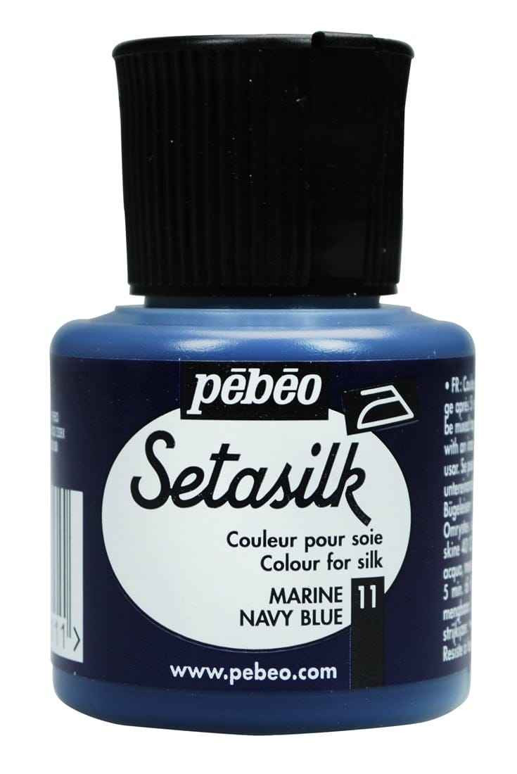 Pebeo Setasilk 45ml - Navy Blue 181011 pebeo setasilk 45ml navy blue Pebeo Setasilk 45ml - Navy Blue